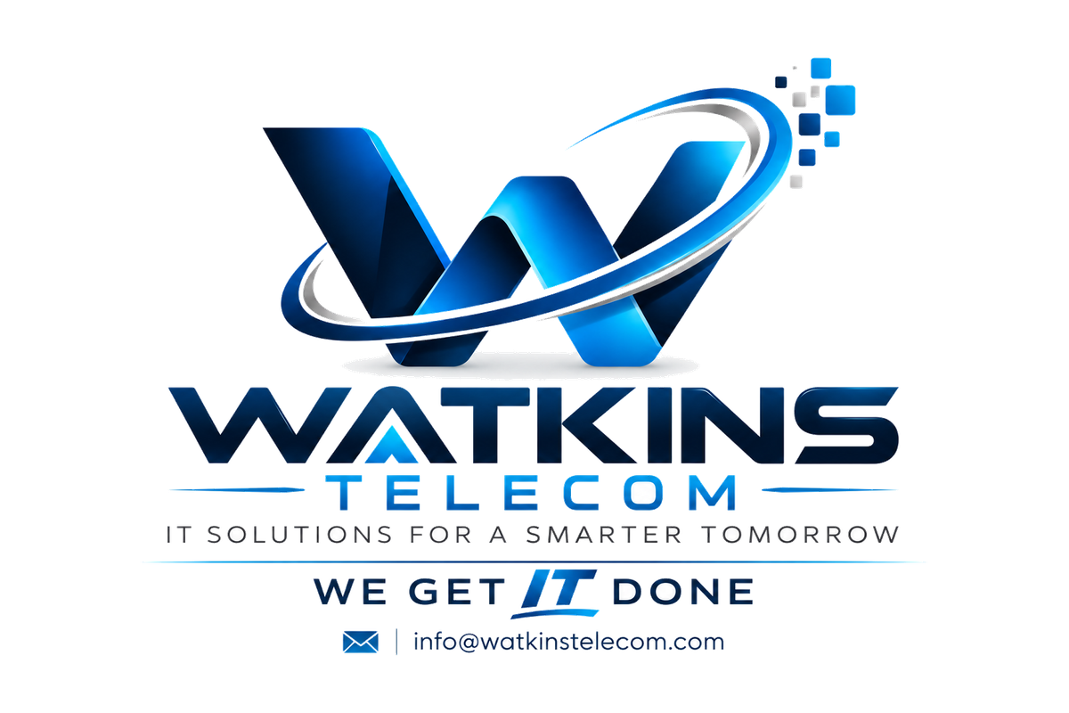 Watkins Telecom. IT solutions for a smarter tomorrow. We get IT done. info@watkinstelecom.com